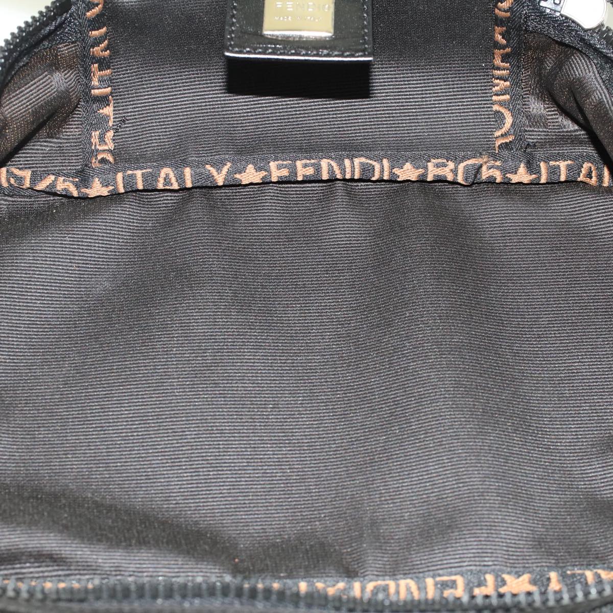 FENDI Hand Bag Nylon Black  fm2555