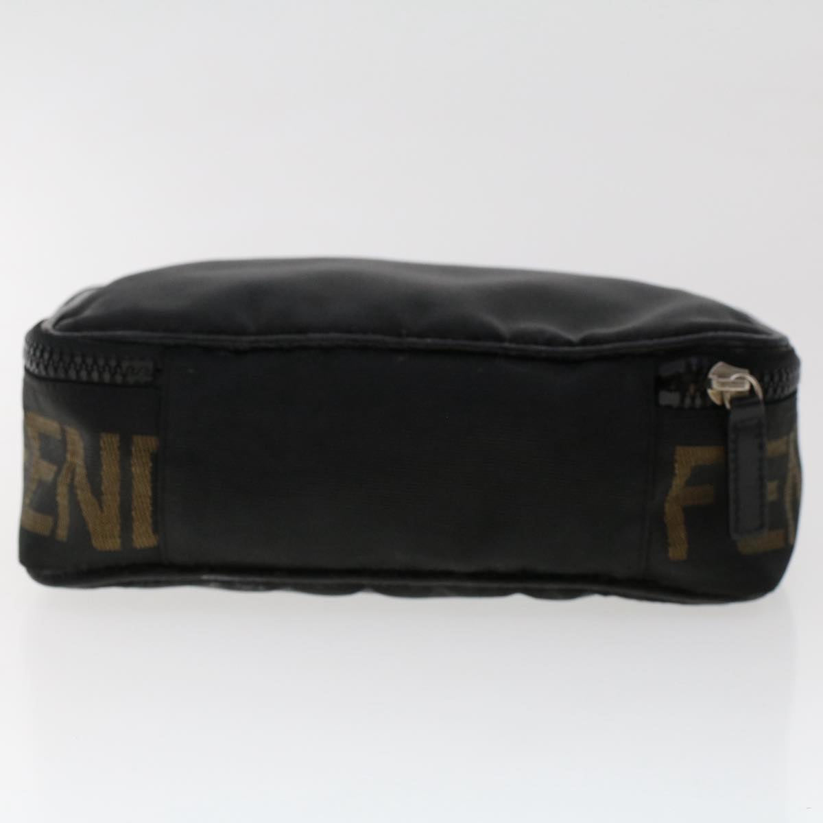 FENDI Hand Bag Nylon Black  fm2555