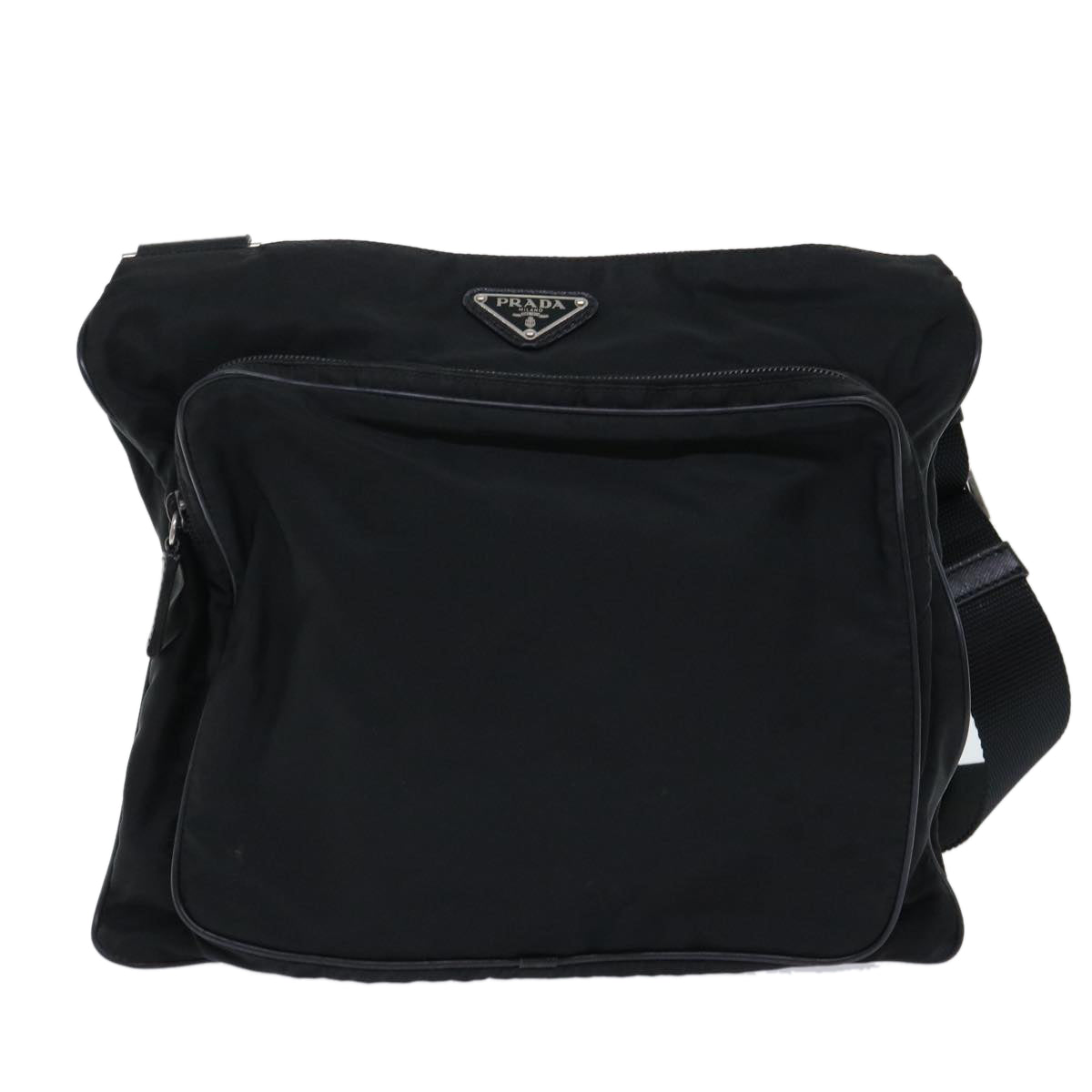 PRADA Shoulder Bag Nylon Black  fm2612