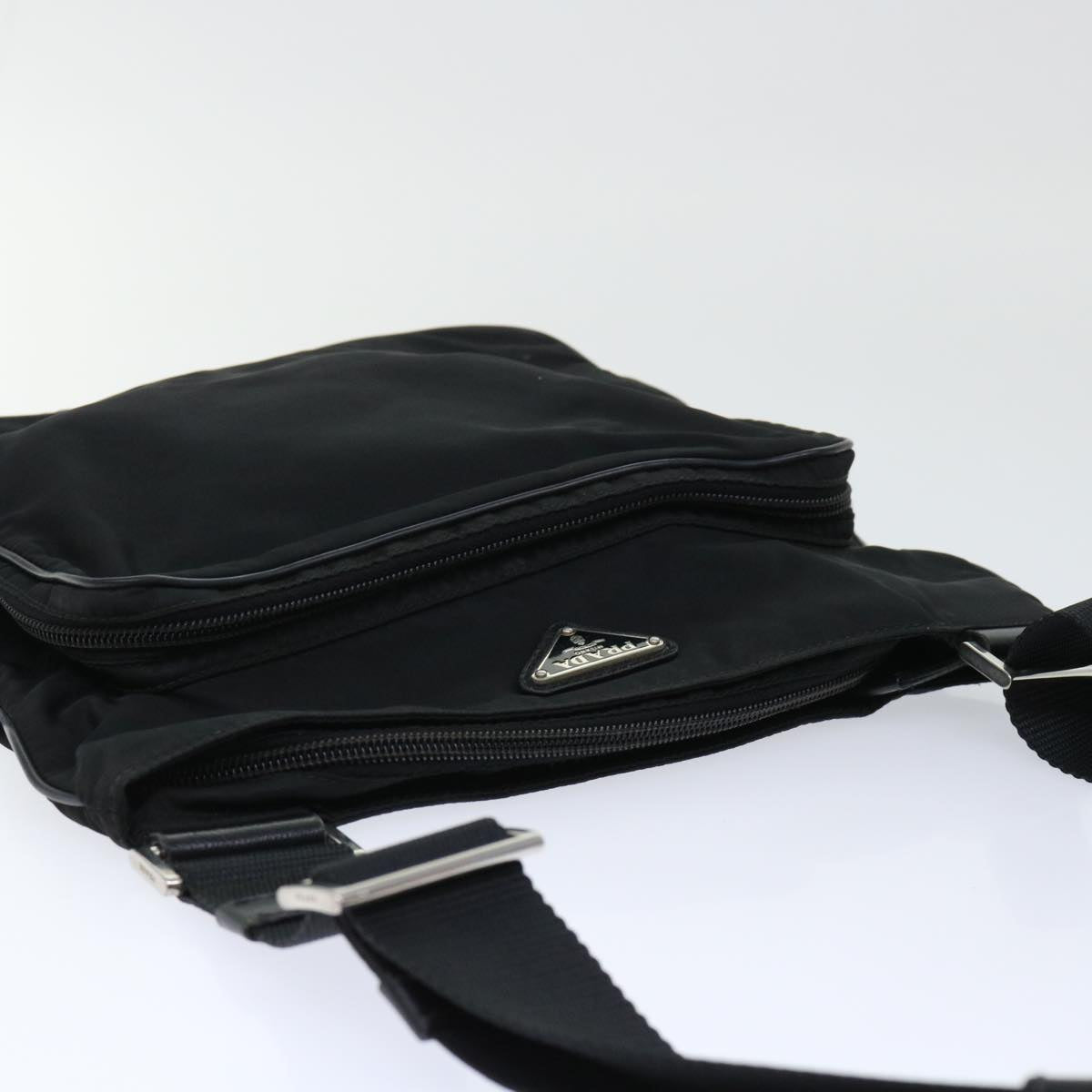 PRADA Shoulder Bag Nylon Black  fm2612