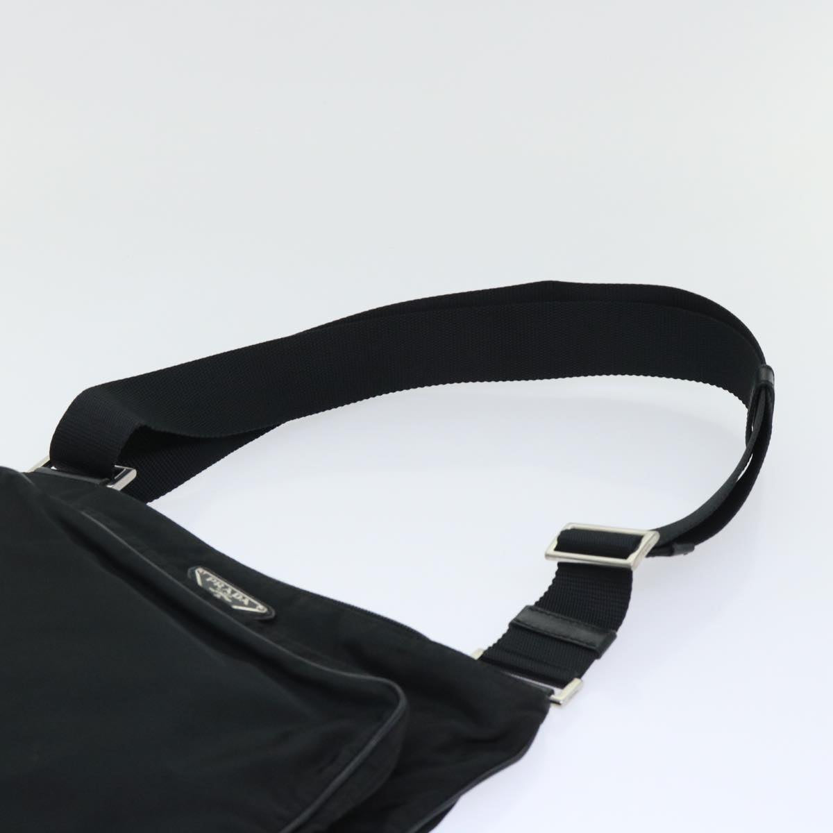 PRADA Shoulder Bag Nylon Black  fm2612