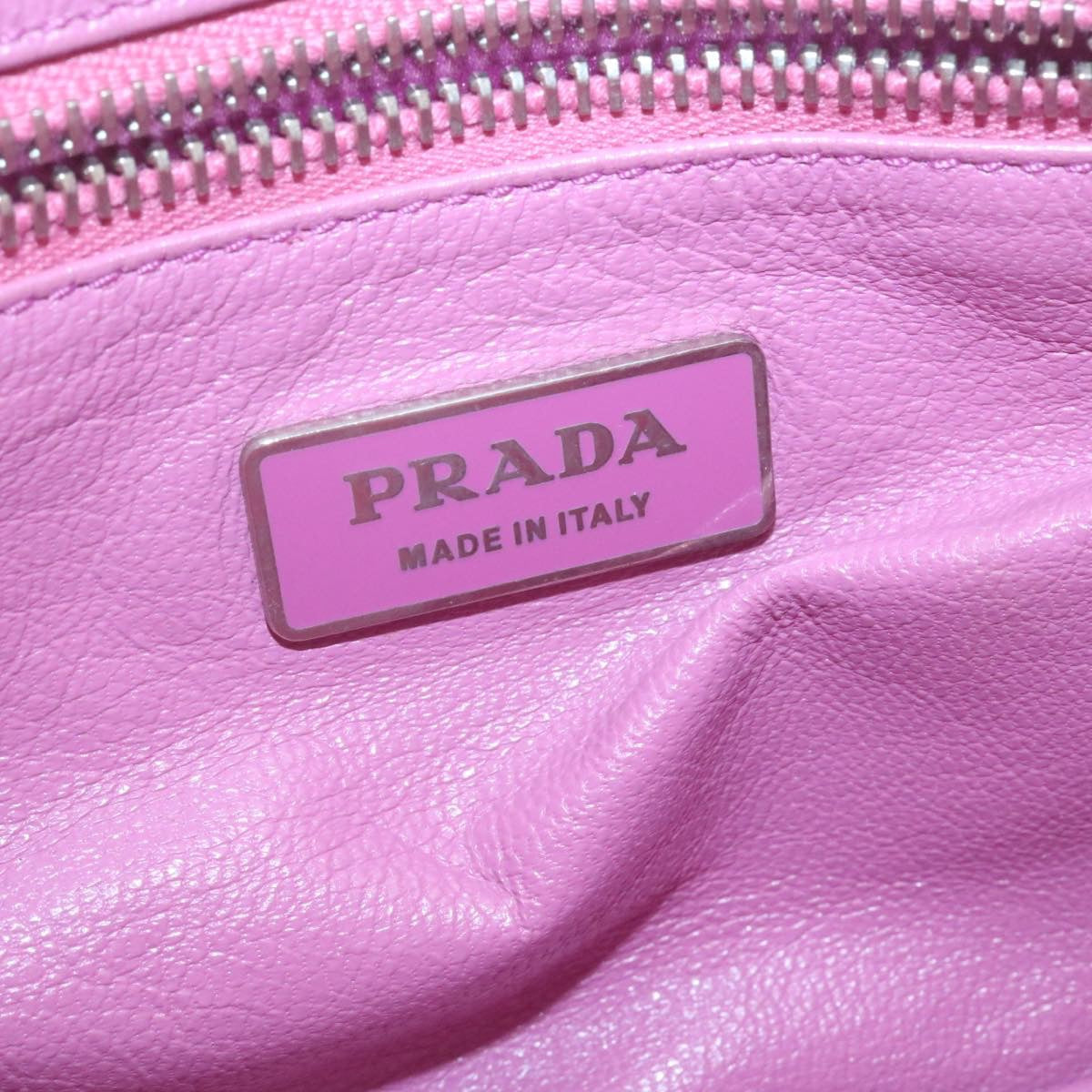 PRADA Chain Shoulder Bag Leather Purple  am1163g