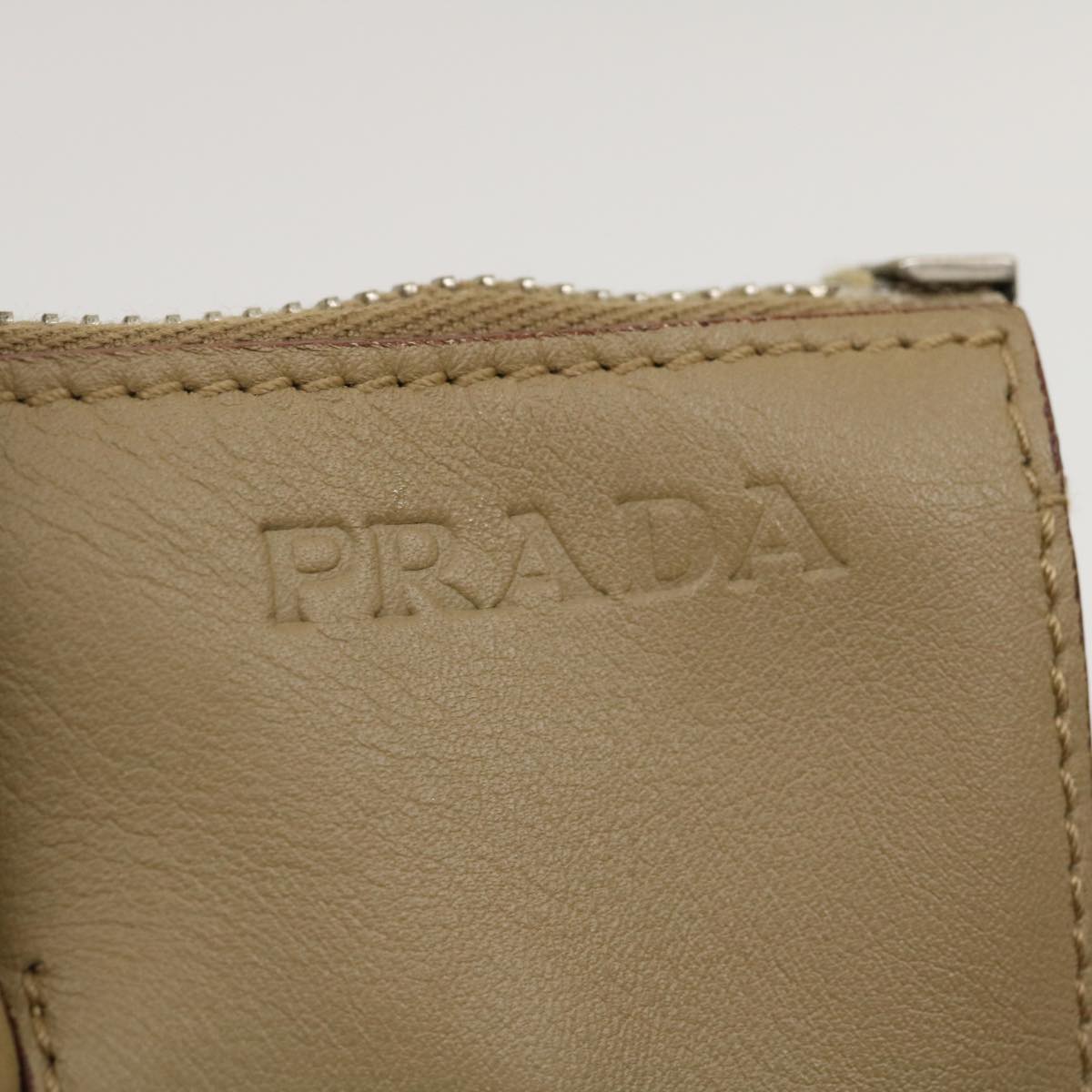 PRADA Hand Bag Leather Enamel Brown  am2386g