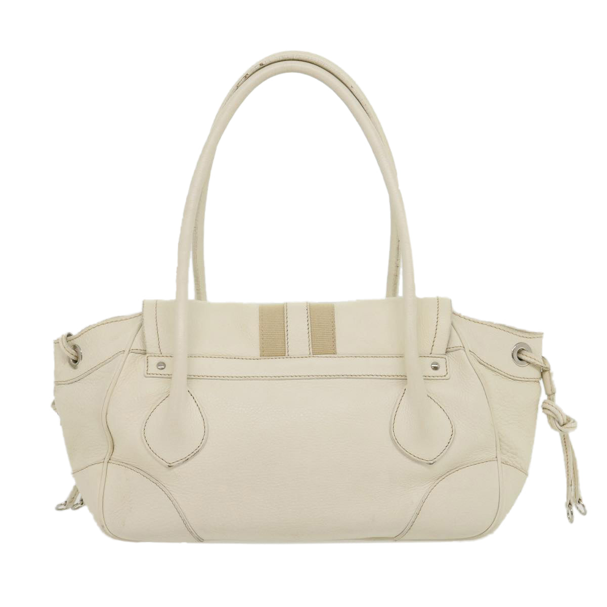 PRADA Tote Bag Leather White  am2648g