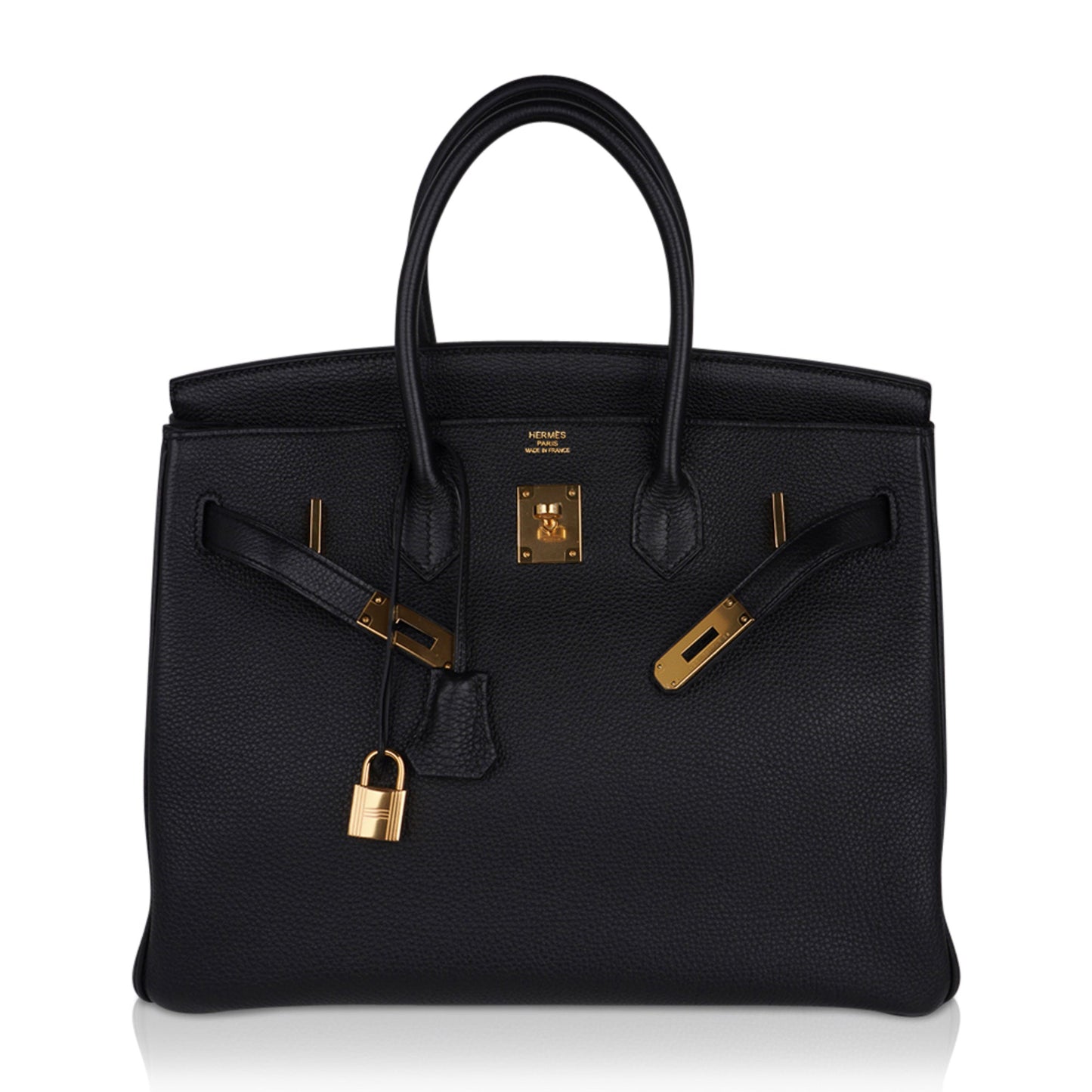 Hermes Birkin 35 Bag Black Togo Gold Hardware Ultimate Classic