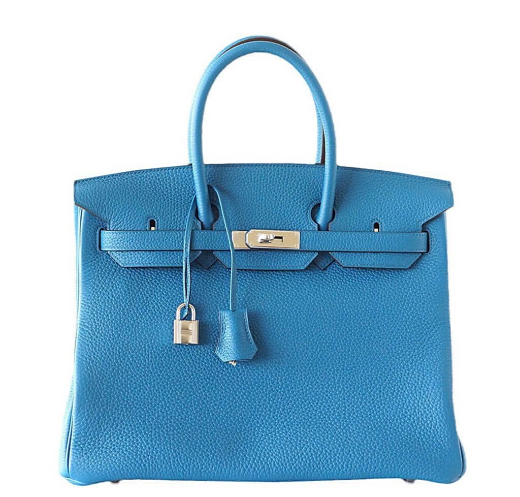 Hermès Birkin 35 Bag Blue Izmir Palladium Hardware