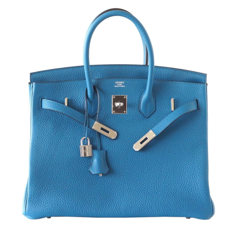 Hermès Birkin 35 Bag Blue Izmir Palladium Hardware