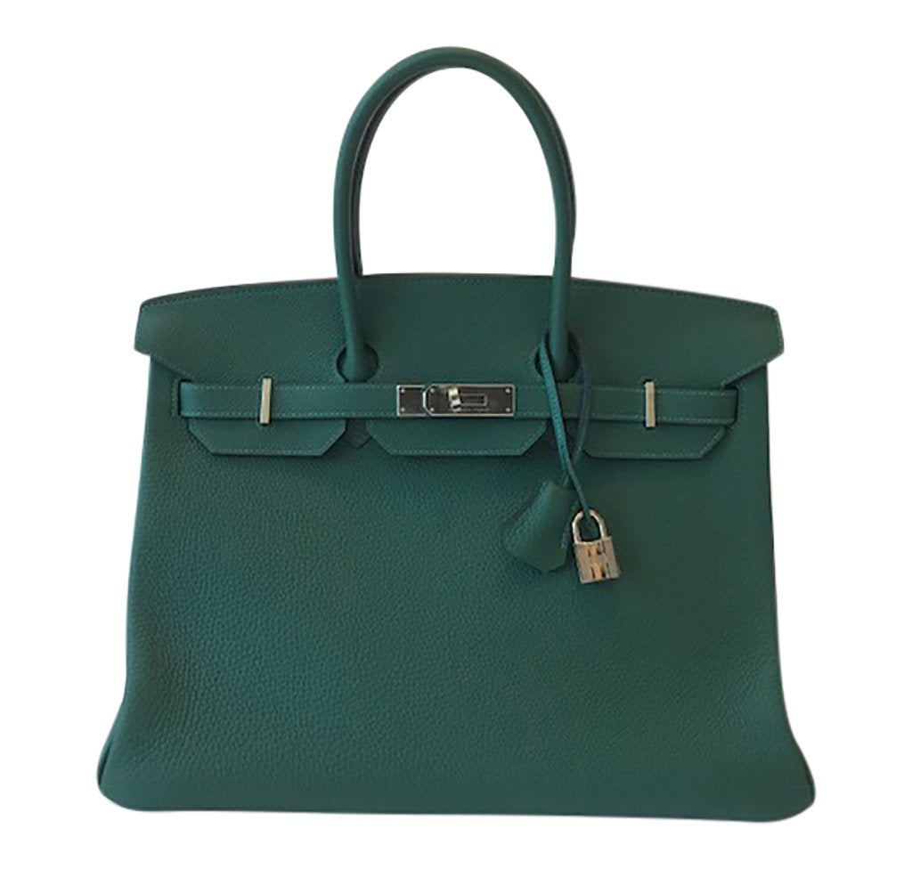 Hermès Togo Birkin 35cm Bag Malachite PHW