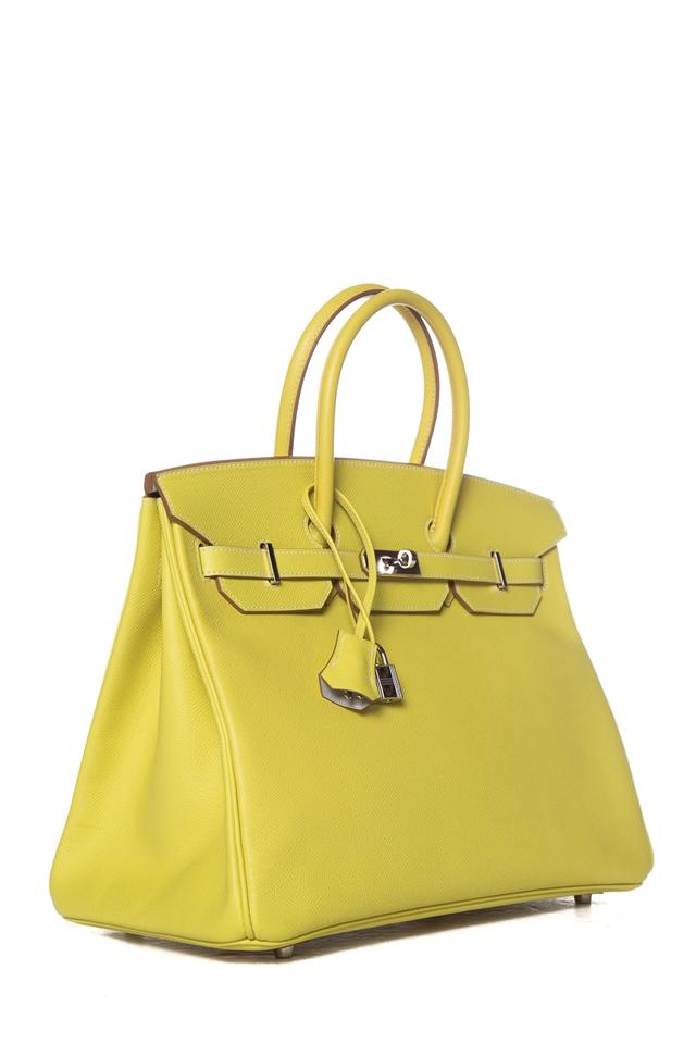 Hermès Birkin 35cm Soufre Yellow Epsom Leather Tote