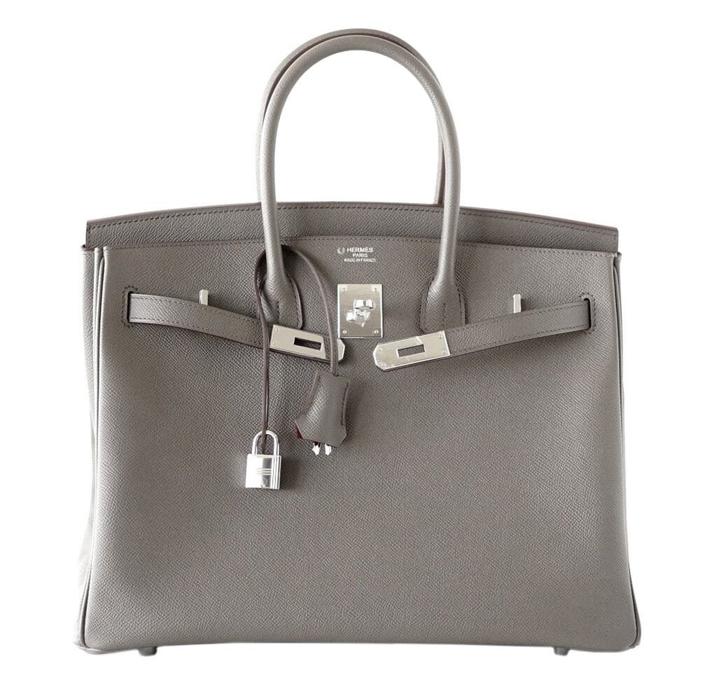 Hermès Special Order Birkin 35 Bag Etain