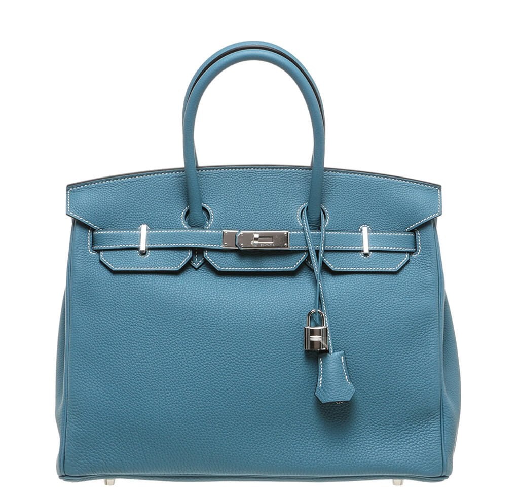 Hermès Birkin 35 Bag Blue Jean Togo