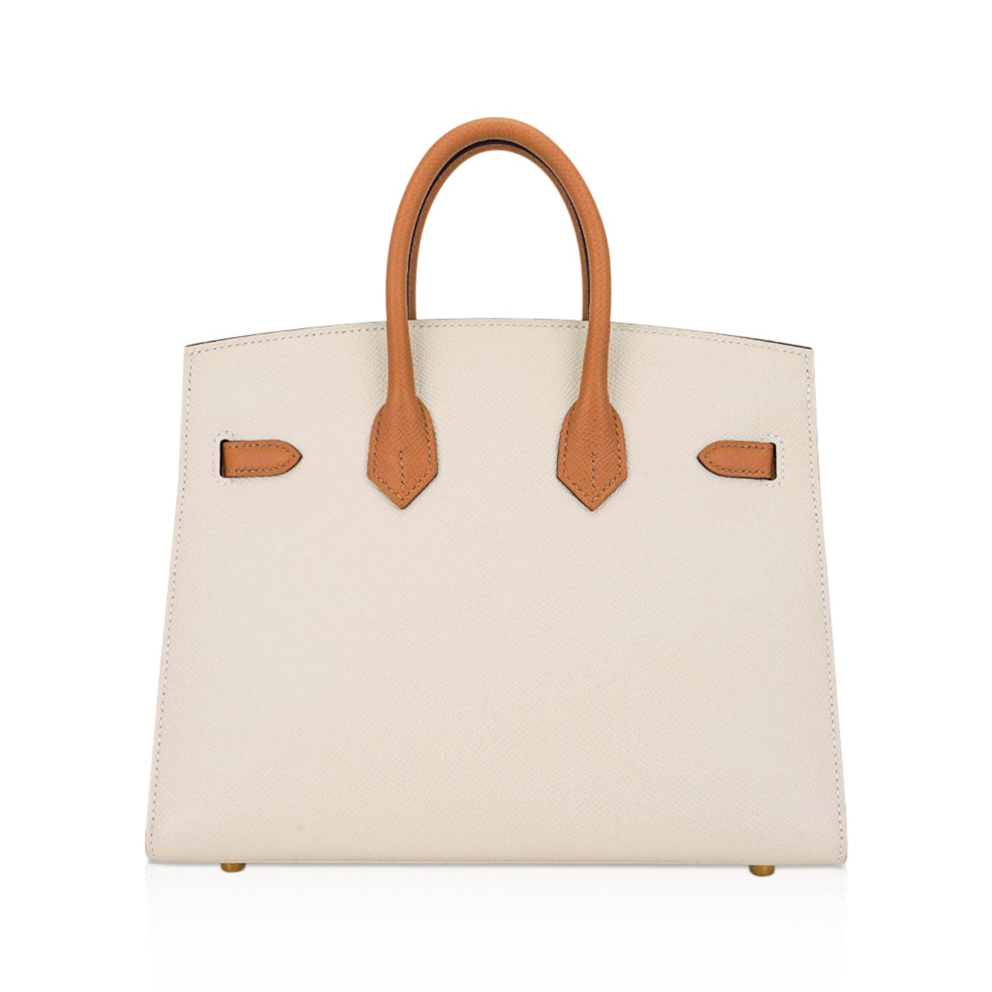 Hermes Special Order HSS Birkin 25 Sellier Craie and Sesame Gold Hardware Epsom Leather