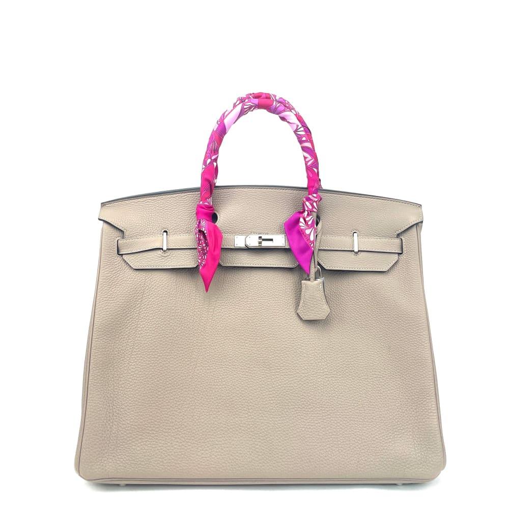 HERMÈS Togo Birkin 40 -Étoupe Grey