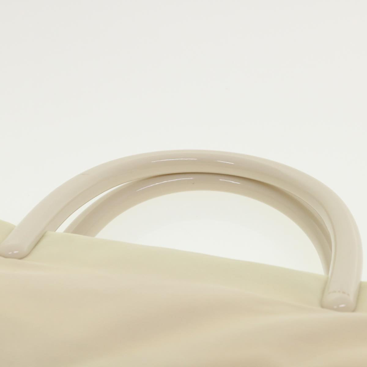 PRADA Hand Bag Nylon Beige  hk668