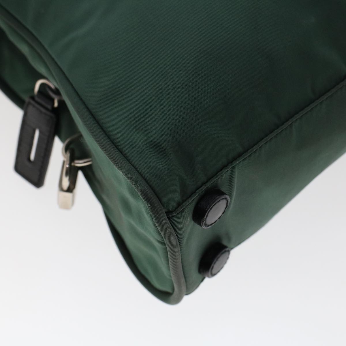 PRADA Tote Bag Nylon Green  hk731