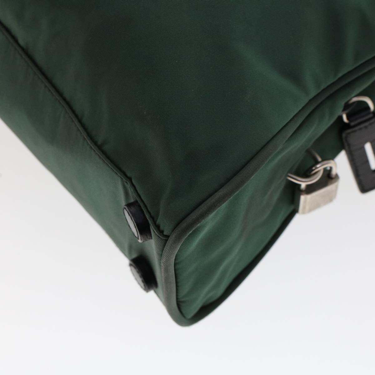 PRADA Tote Bag Nylon Green  hk731