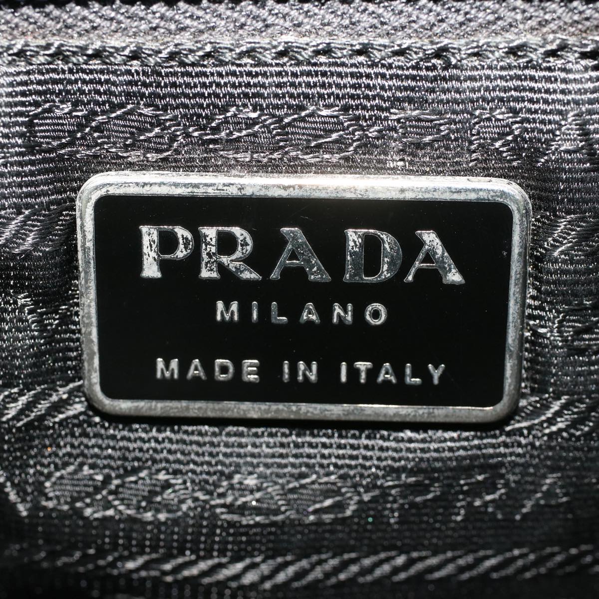 PRADA Tote Bag Nylon Green  hk731