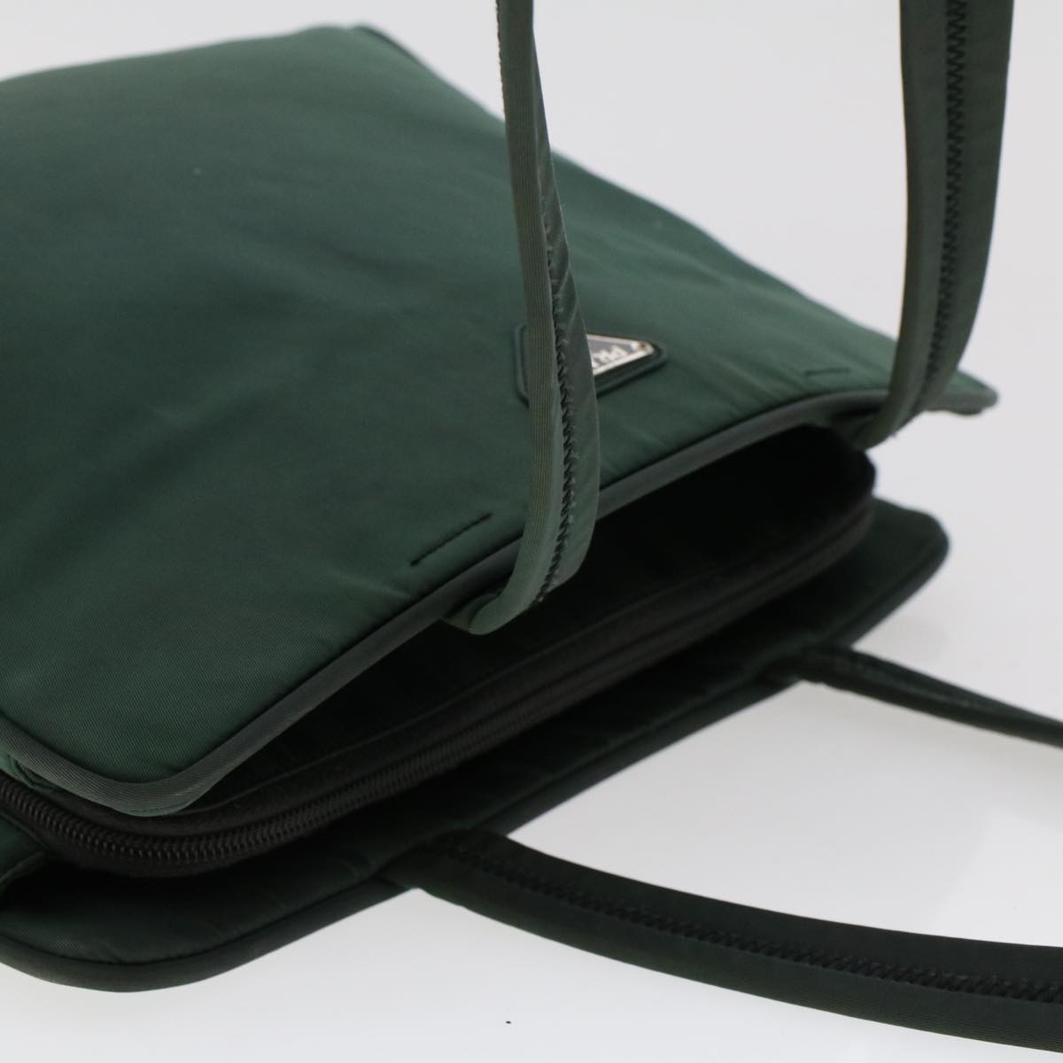 PRADA Tote Bag Nylon Green  hk731