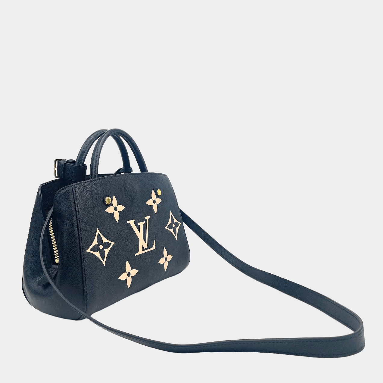 LOUIS VUITTON Montaigne BB BiColor Empreinte Giant Monogram