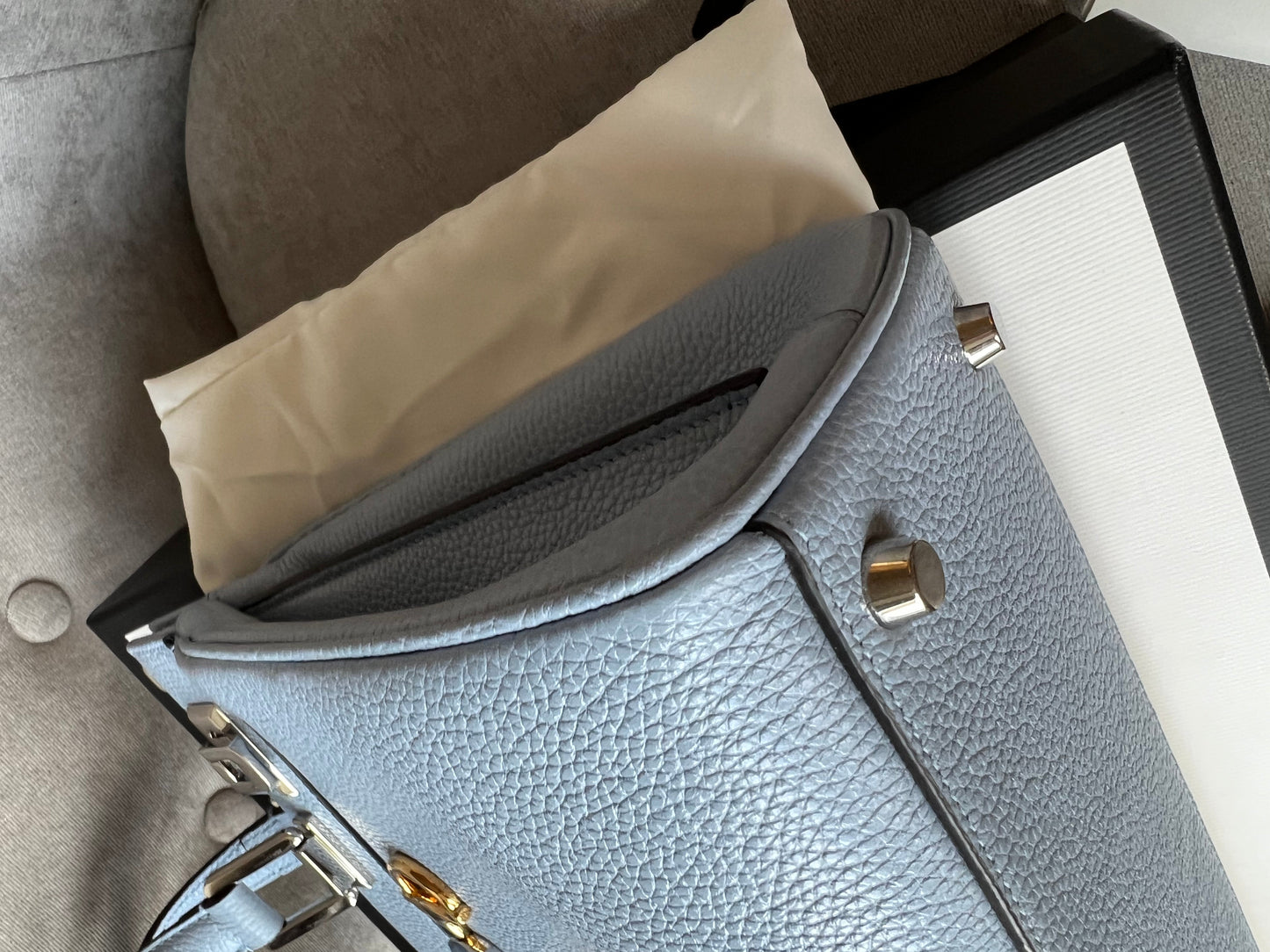 Gucci Pale Blue Medium Zumi Tote