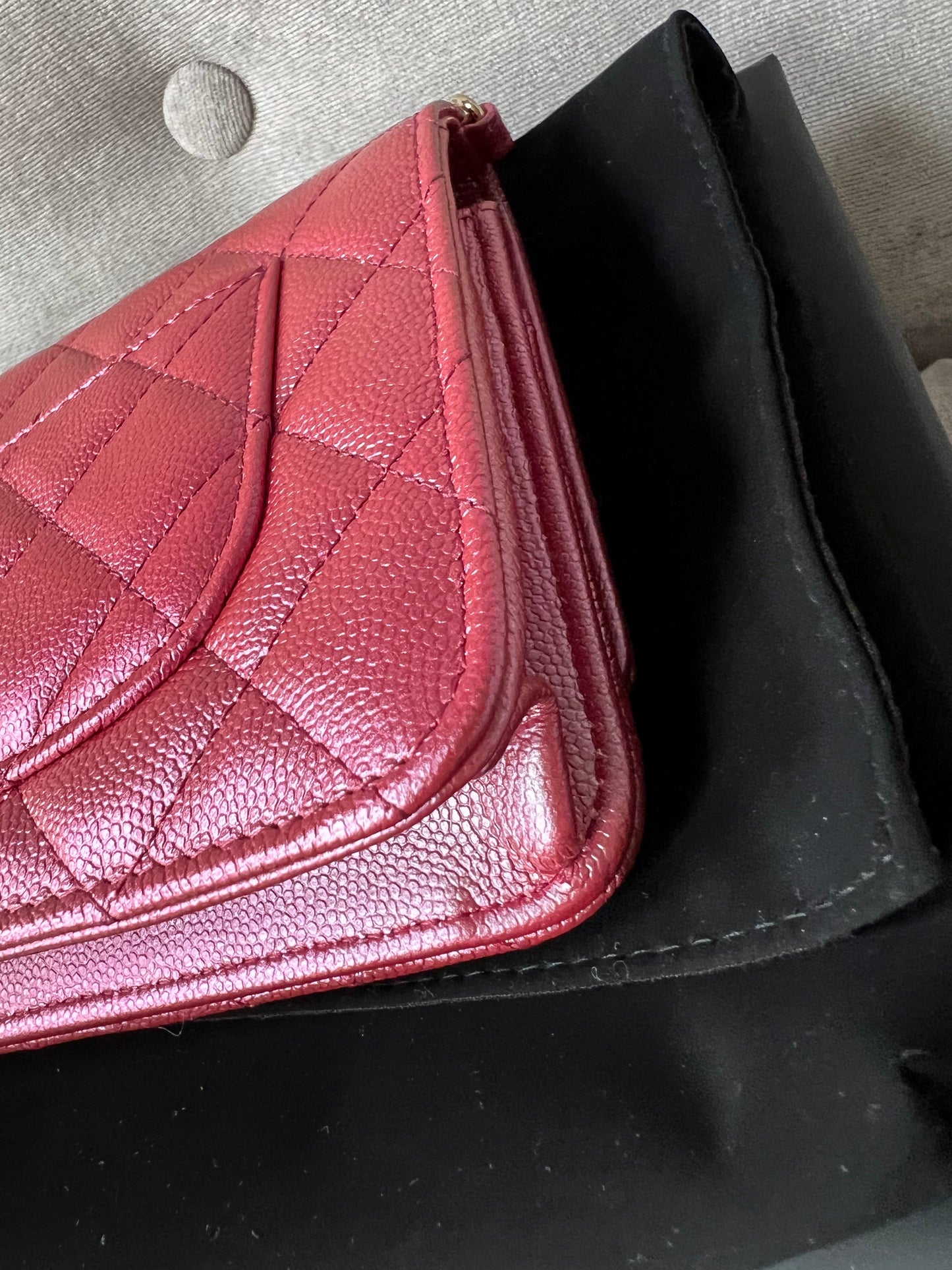 Part 2 payment - Chanel Iridescent Pink 22P Caviar Wallet on Chain (RRP £2810)