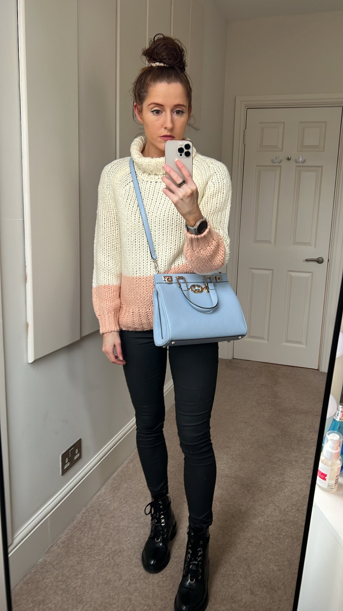 Gucci Pale Blue Medium Zumi Tote