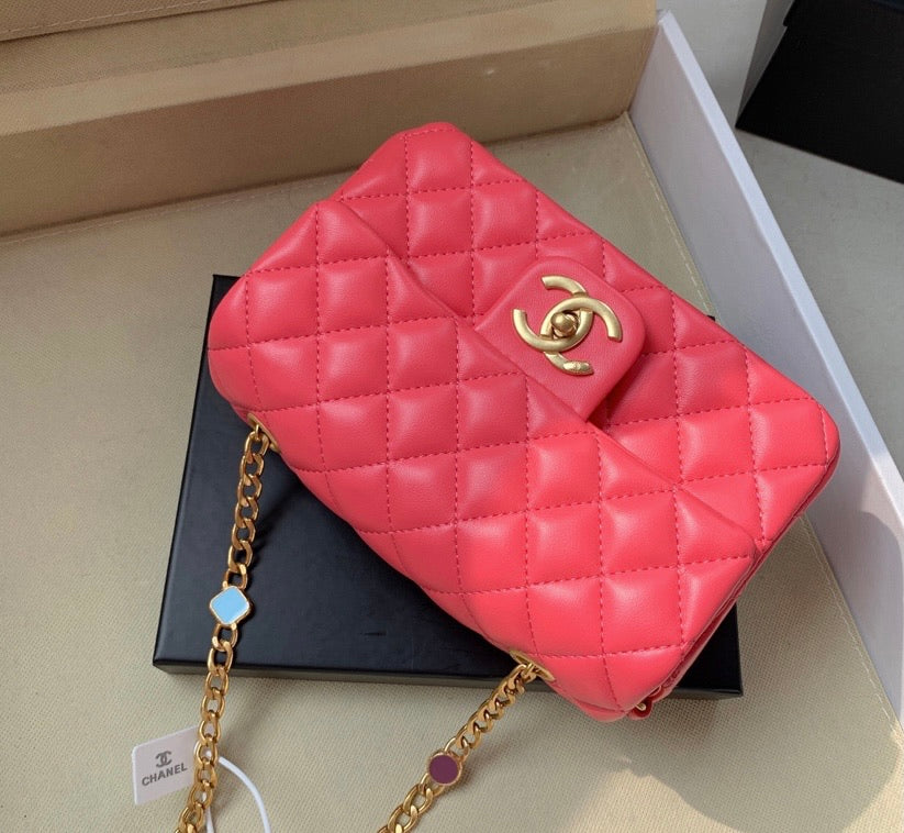 Chanel Pink summer ladies Handbag