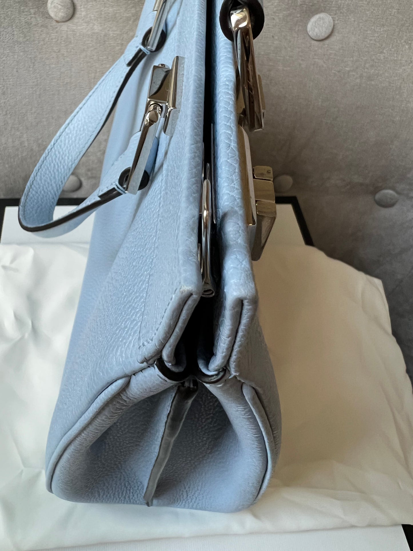 Gucci Pale Blue Medium Zumi Tote