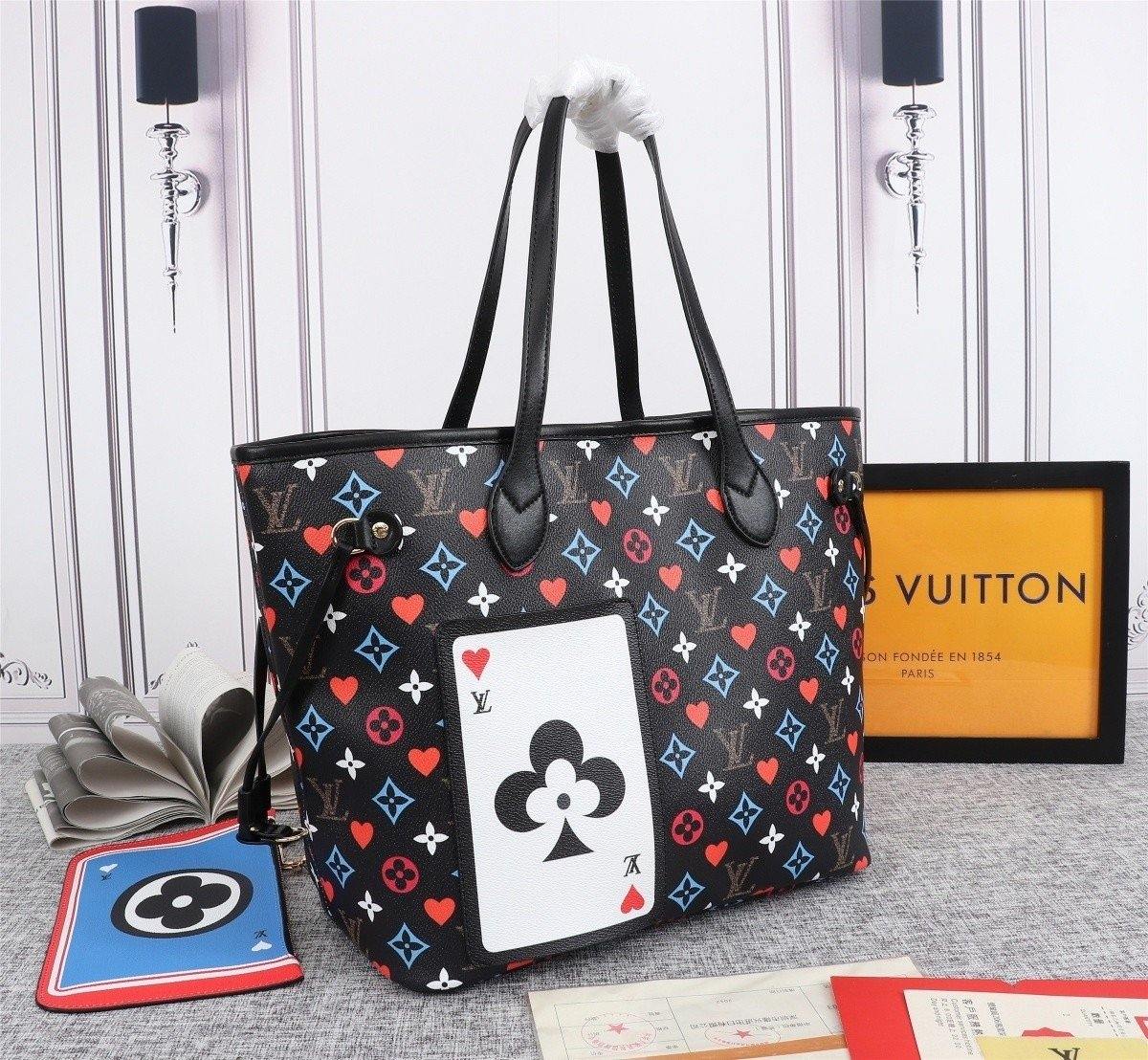 Louis Vuitton Game On Neverfull MM Tote Bag