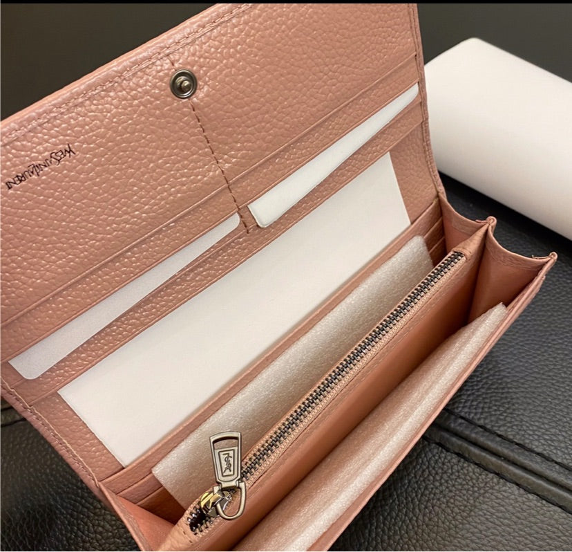 Leather Yves Saint Laurent wallet