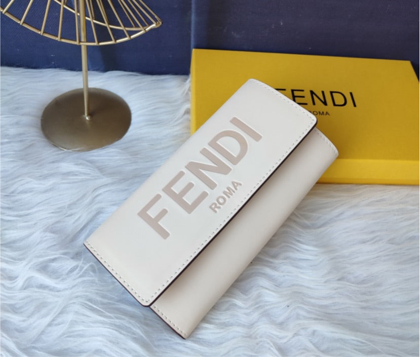 Leather fendi wallet