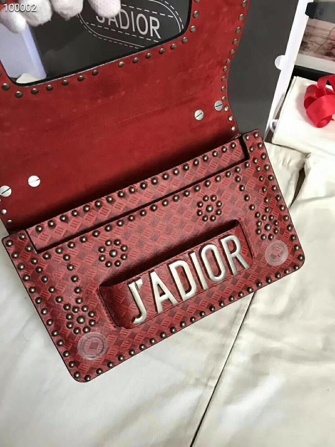 J’Adior Studded Shoulder Bag