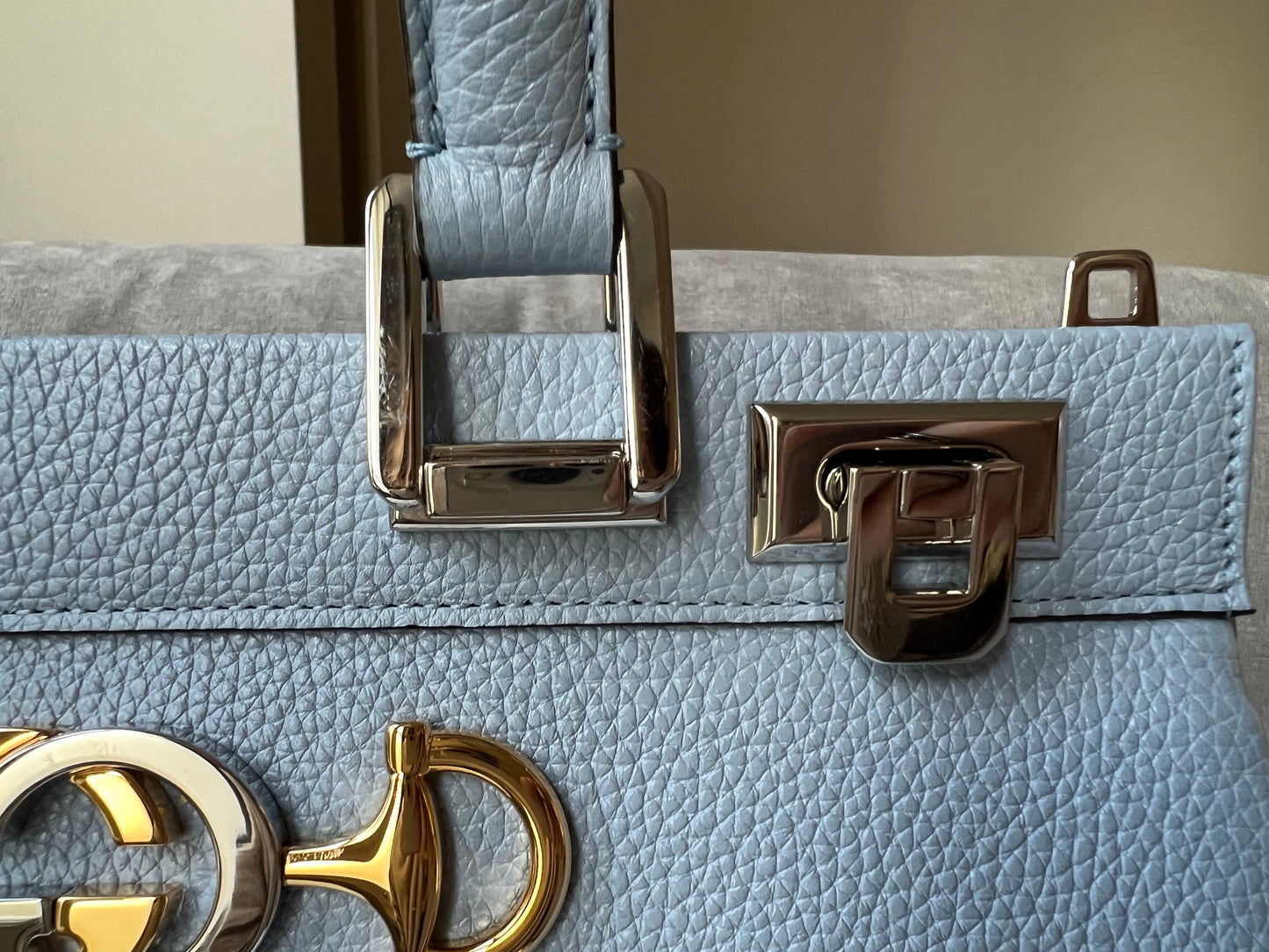 Gucci Pale Blue Medium Zumi Tote