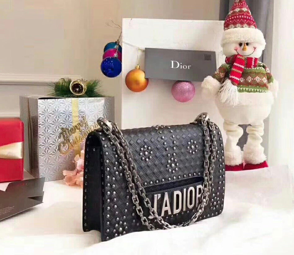 J’Adior Studded Shoulder Bag