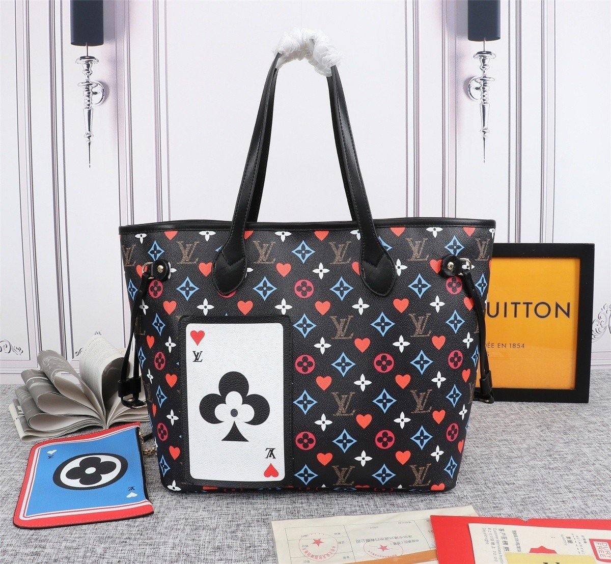 Louis Vuitton Game On Neverfull MM Tote Bag