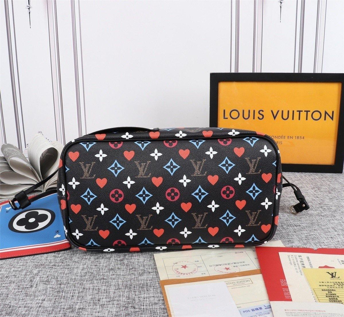 Louis Vuitton Game On Neverfull MM Tote Bag