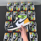 Designer Air Jordan 1 Vlot Gold High Q ( Customs And Box ), Jordan 1 Sneakers Active