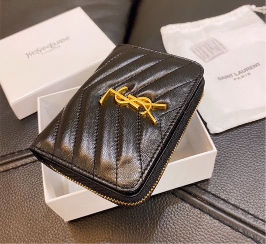 Woman Yves Saint Laurent black wallet