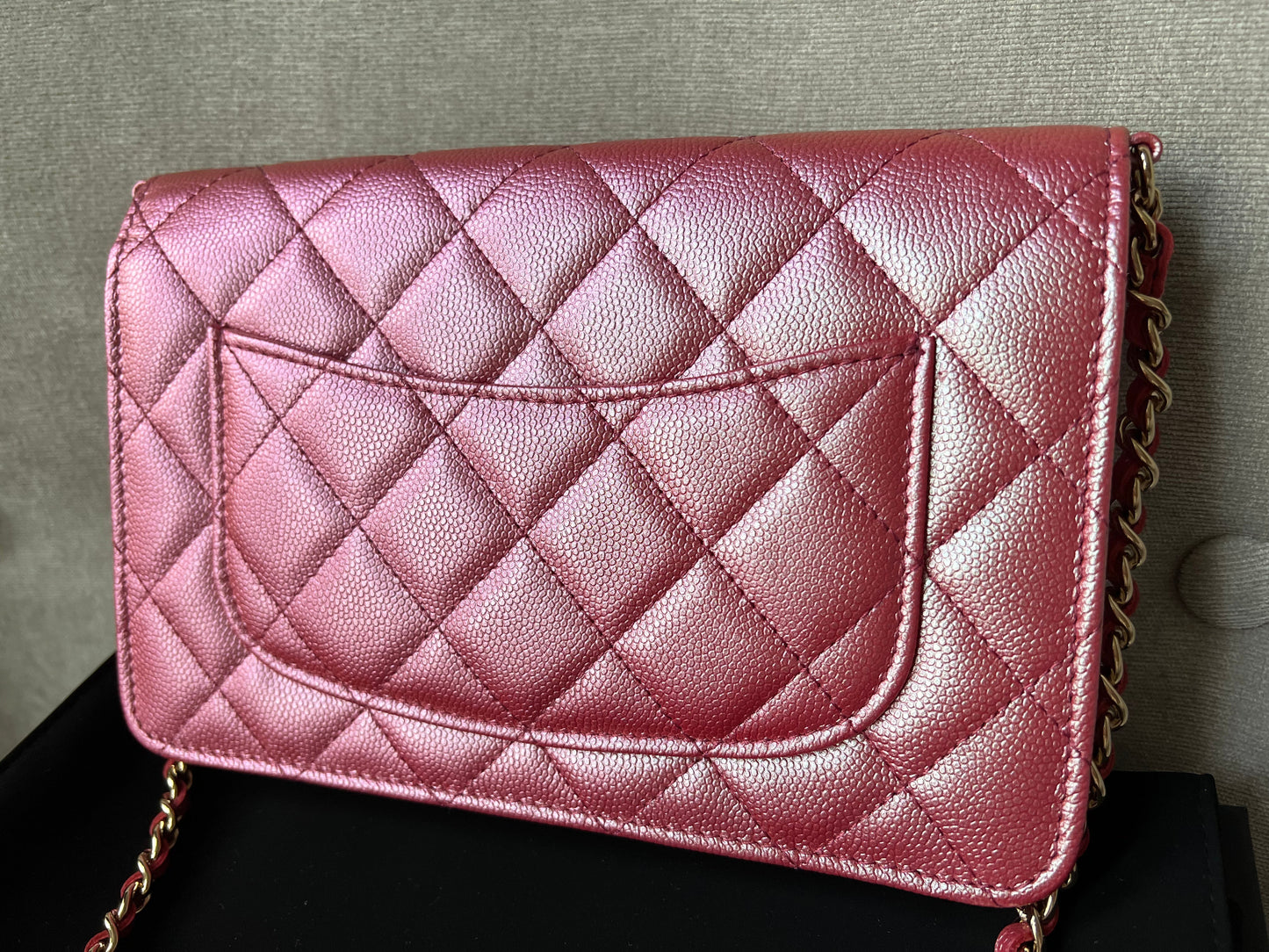 Part 2 payment - Chanel Iridescent Pink 22P Caviar Wallet on Chain (RRP £2810)