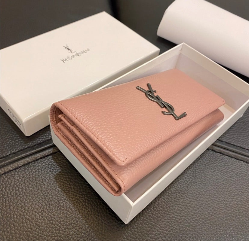 Leather Yves Saint Laurent wallet