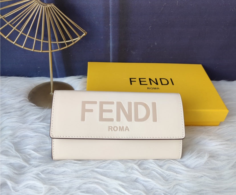 Leather fendi wallet