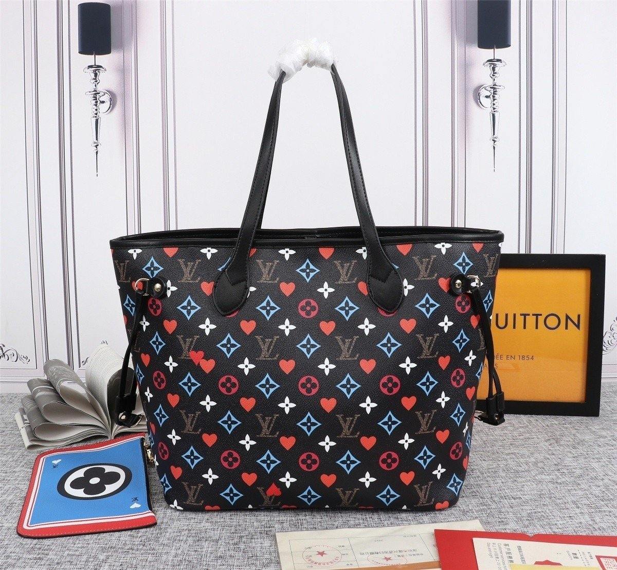 Louis Vuitton Game On Neverfull MM Tote Bag