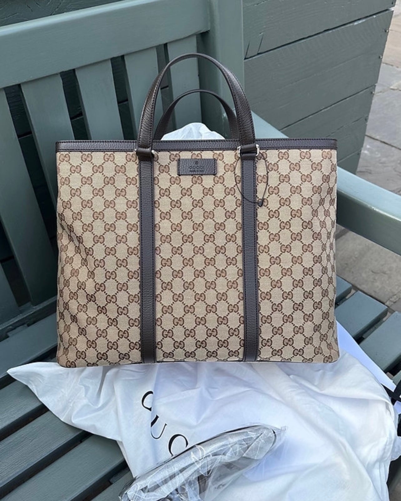 PreOrder Gucci brown GG canvas tote bag