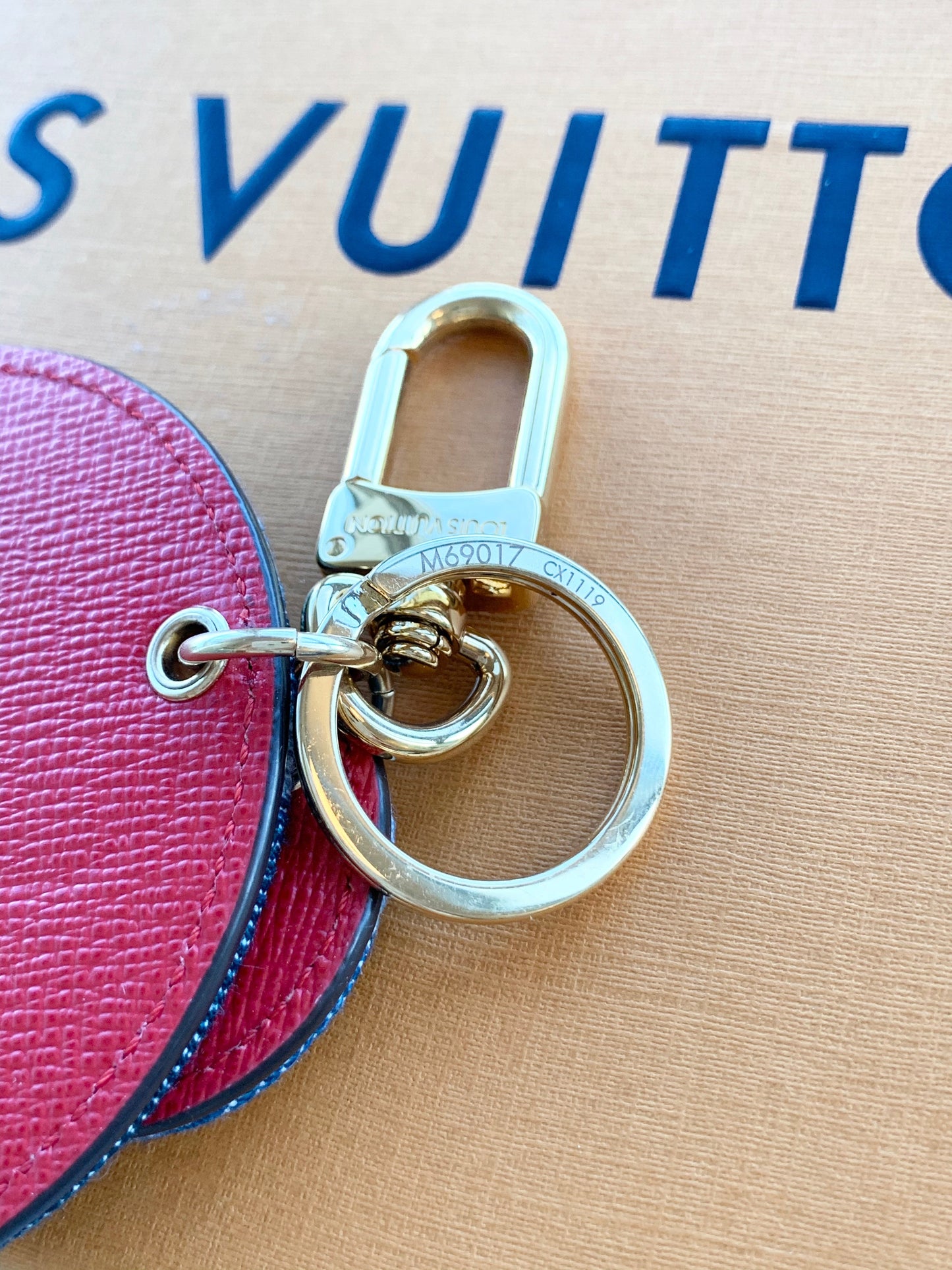 [SOLD]Louis Vuitton Denim Monogram Patchwork Bag Charm/Key Holder