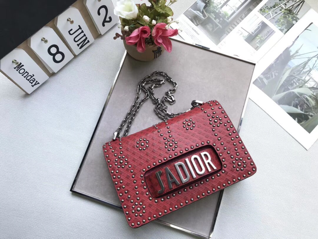 J’Adior Studded Shoulder Bag