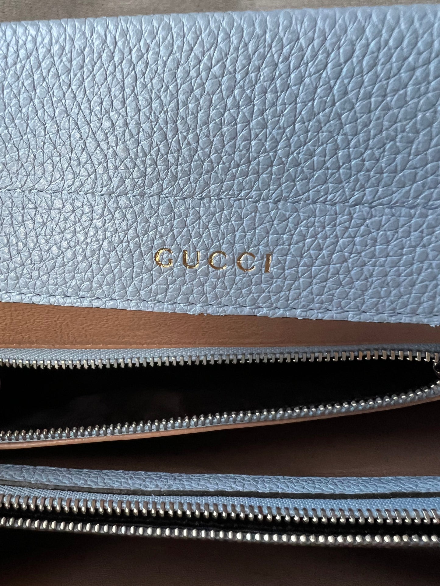 Gucci Pale Blue Medium Zumi Tote