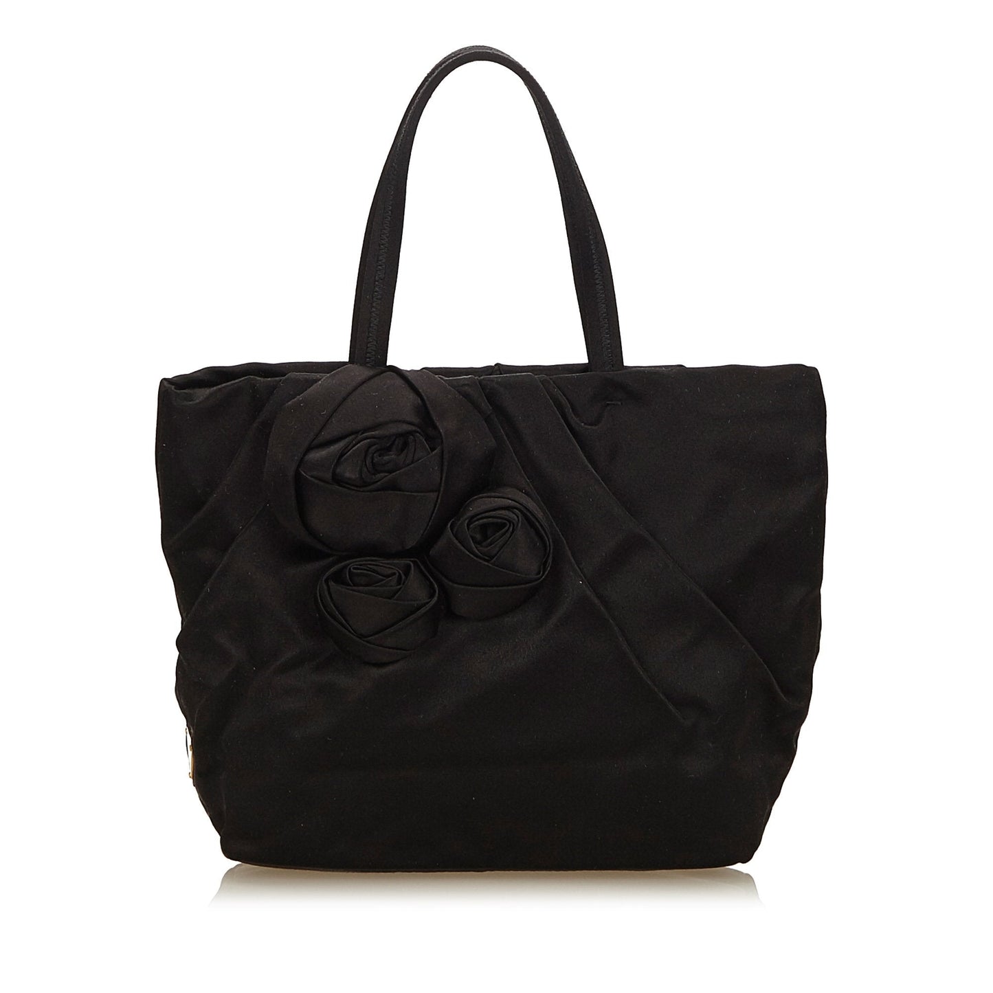 Prada Black Nylon Fabric Tote Bag ITALY