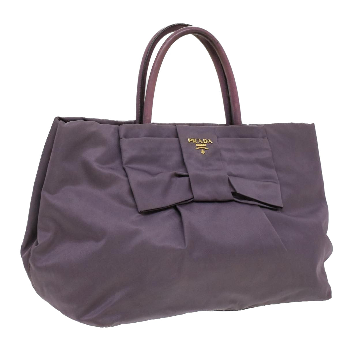 PRADA Hand Bag Nylon Purple  jk3011