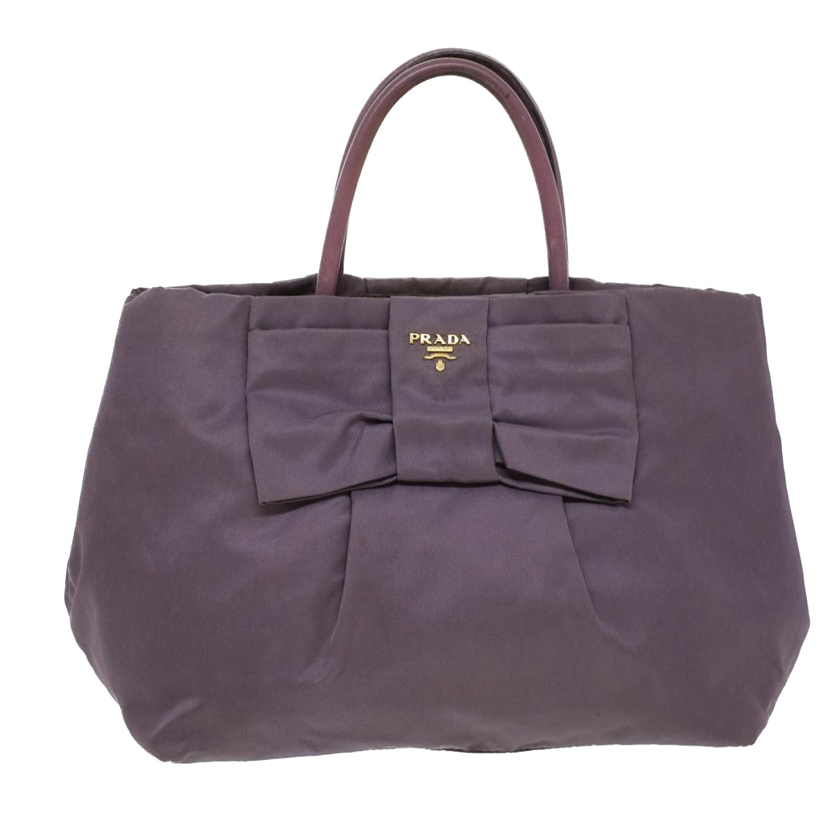 PRADA Hand Bag Nylon Purple  jk3011