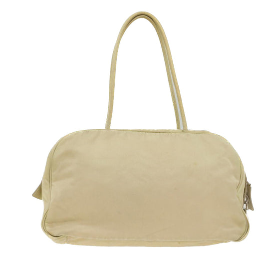 PRADA Hand Bag Nylon White  ki3224